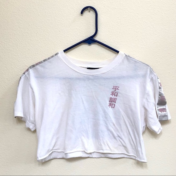 Zumiez Cherry Blossom Crop Top - Picture 3 of 5